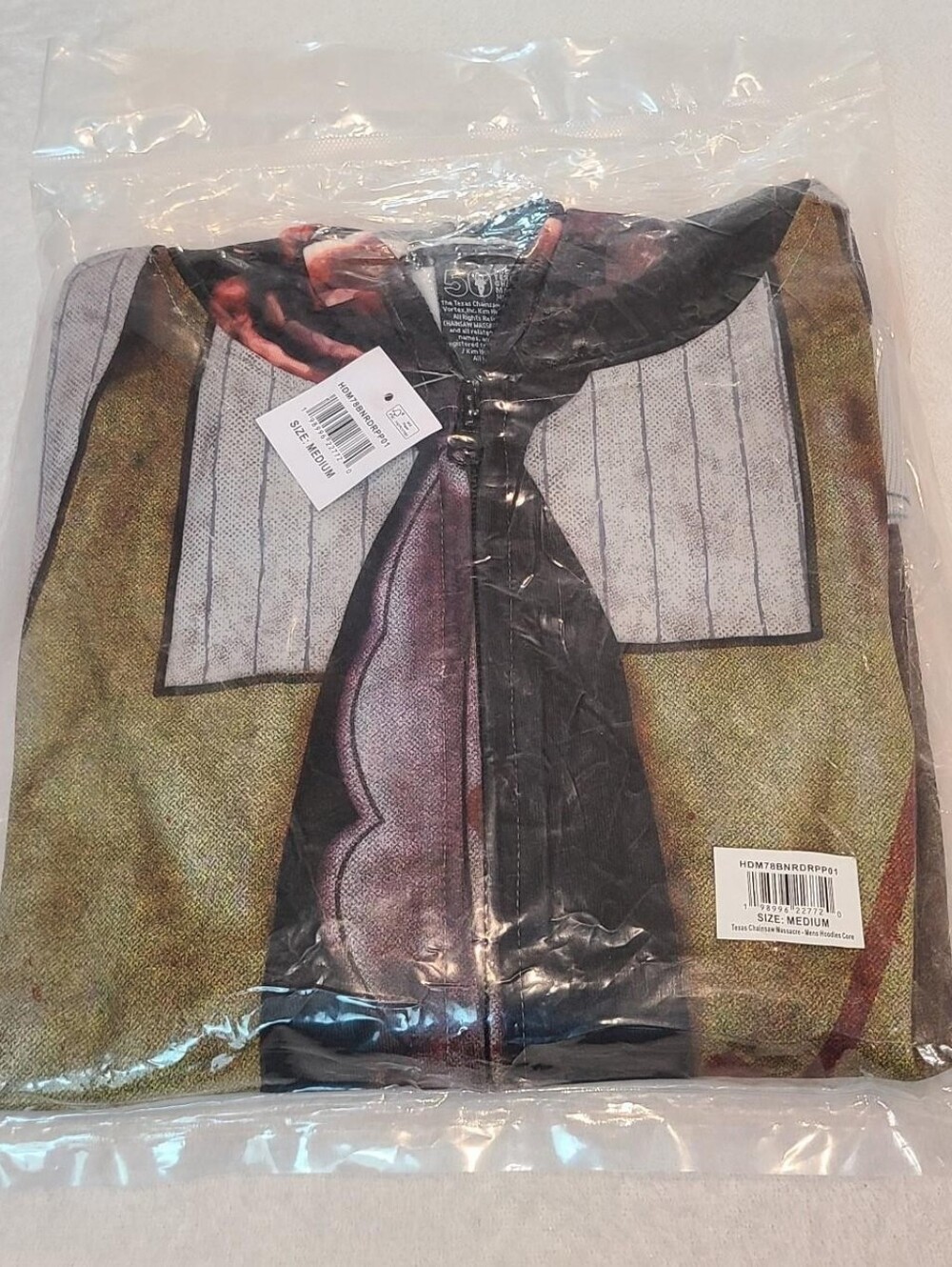 Chainsaw Massacre Leatherface Men's Full-Zip Cosplay Hoodie